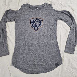 Chicago Bears Fanatics Women's Gray Long-sleeve Shirt Medium